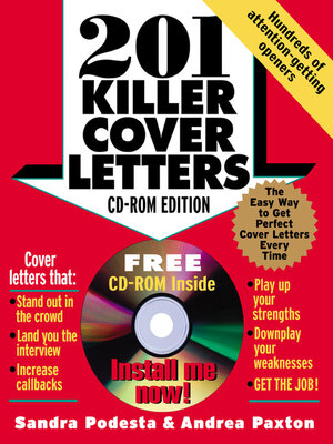 cover image of 201 Killer Cover Letters